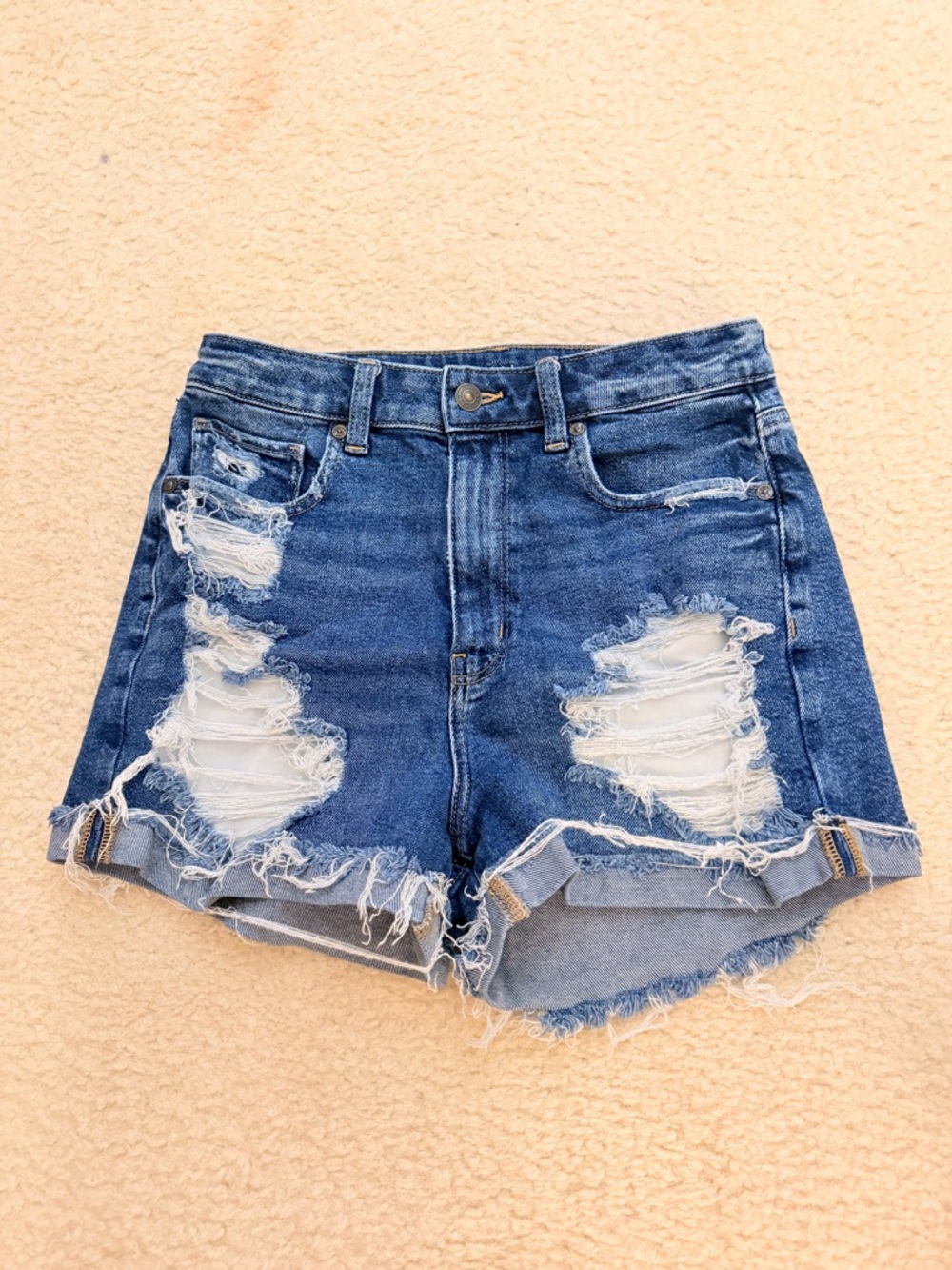 American eagle ripped jean shorts